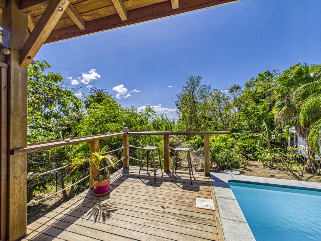 4.Location villa piscine vue mer 3 chambres Deshaies Guadeloupe